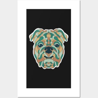 Bulldog Portrait Posters and Art